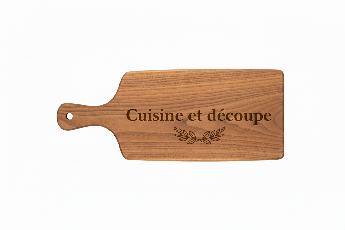 Logo planche avec feuilles