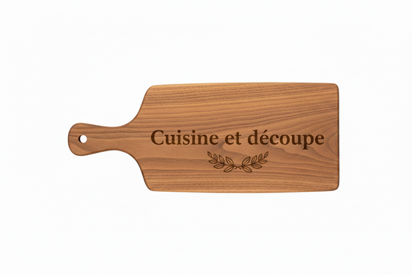 Logo planche avec feuilles